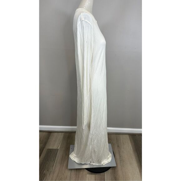 Toteme long-sleeve jersey dress meringue Size XL $520 - Picture 8 of 10